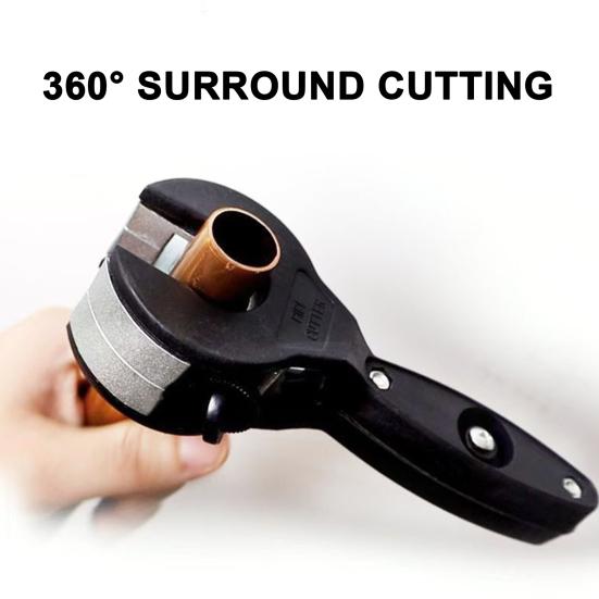 Water Pipe Cutter High-Strength Zinc Alloy Ratchet Tube Cutter Ergonomic Anti-Slip Handle Portable Pipe Cutter Tool