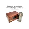 Brass Victorian Telescope 6.5 Inch – Personalized Antique Spyglass with Custom Engraved Wooden Box | Nautical Gift for Men, Decor & Collectors