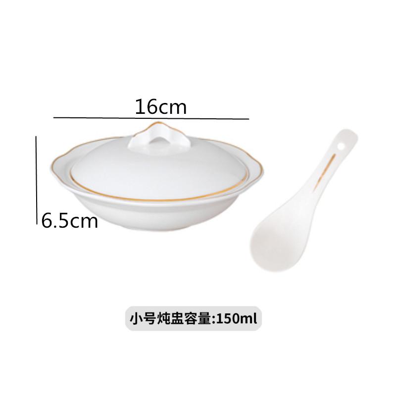 White Ceramic Bowl Candle Heating Tableware Soup Bowls Fruit Salad Bowl Noodle Bowls Dinner Plate Dessert Plate Dish Soup Pot