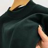 Intimo Uomo a Maniche Lunghe in Pile Doppio Lato - Collo Mezzo Alto, Tinta Unita; Camicia calda autunno/inverno