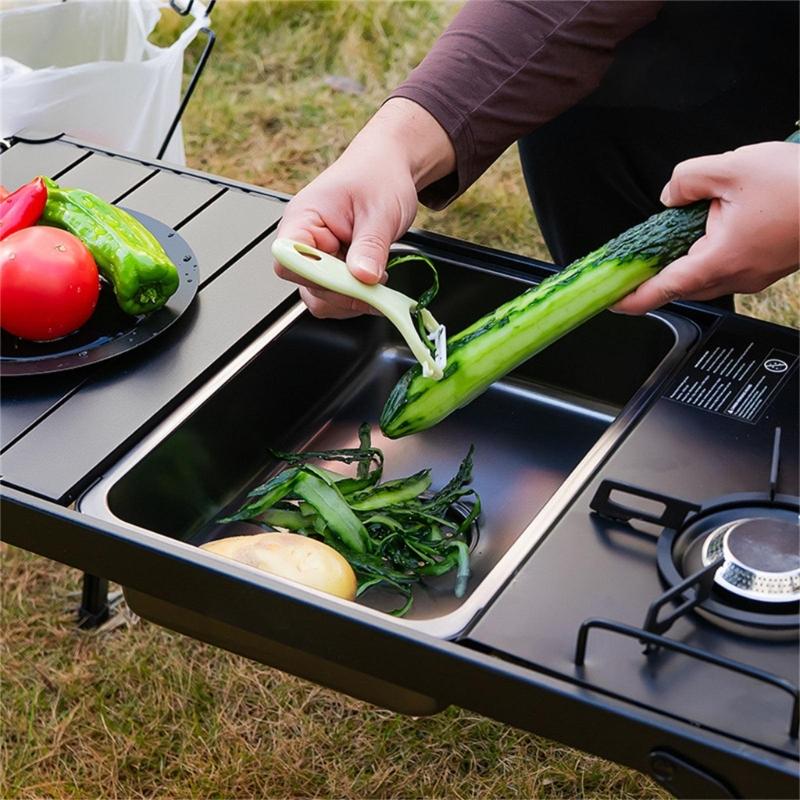 Dishwashing Sink Stainless Steels Wash Basin Picnics Wash Hand Washing Tank Outdoor Camping Kitchen Supply Easy To Use
