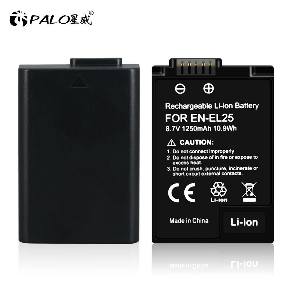 Cityork 1250mAh ENEL 25 EN-EL25 EN EL25 Oppladbart batteri + LCD USB dobbel lader for Nikon Z50 ZFC Z 50 Z FC MH-32 batterier