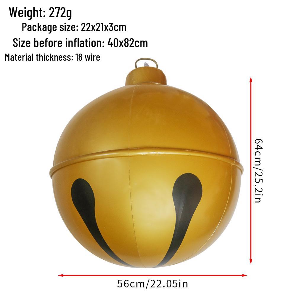 "Remote-Control Inflatable Christmas Lantern Ball for Outdoor Decoration"