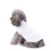 Spring thin dog solid color cotton vest pullover hooded short sleeve casual small teddy pet clothes
