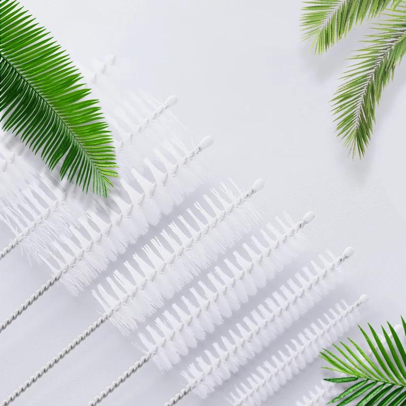 Bottle Clean Brushes 10pcs Set Stainless Steel Soft Hair Brush Pipette Straws Brushes Multipurpose Household Cleaning Tools