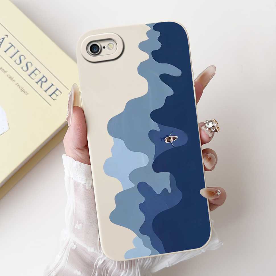Für Apple iPhone 6 A1549 Hülle Weiches Silikon Mode Malerei Rückseite Für iPhone 6 iPhone6s 6S A1633 4,7" Handyhüllen Bumper