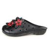 Summer Fashion Women Shoes Genuine Leather Sandals Slides Retro Flowers Closed Toe Female Loafers Flats Shoes Sandalias WSH3366