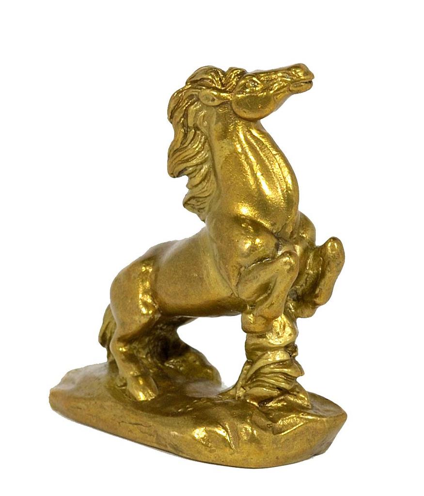 Horse Figurine, Zodiac Sign, Horse Ornament, Auspicious Charm, Feng Shui, Horse, Copper (Brass)