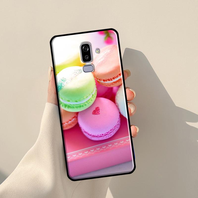 Macarons Cake Dessert Cute Case For Samsung Galaxy J3 J5 J7 2017 A3 A5 J1 2016 J4 J6 Plus A6 A7 A8 A9 J8 2018 Coque