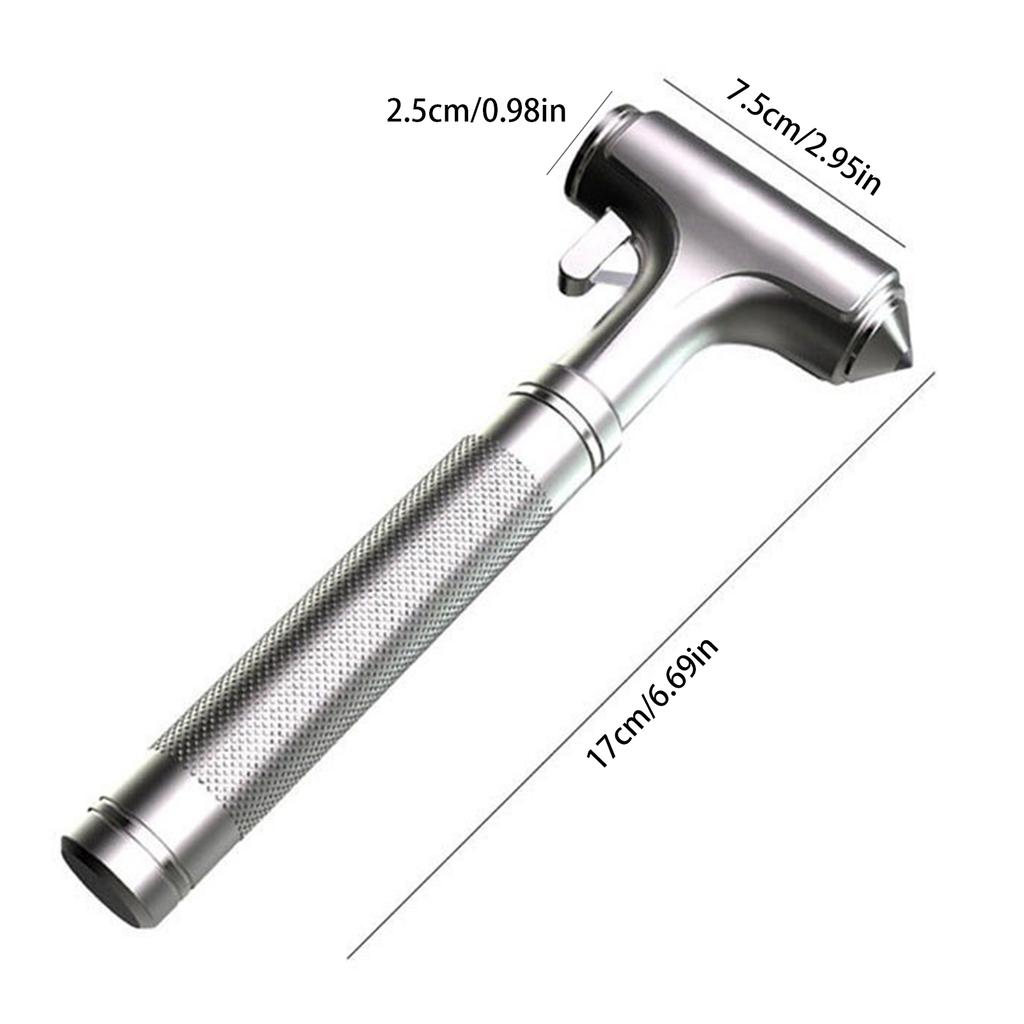 Car Safety Hammer With Seatbelt Cutter Automotive Aluminum Alloy Window Glass Breaker For Vehicle Car Emergency Escape Tool