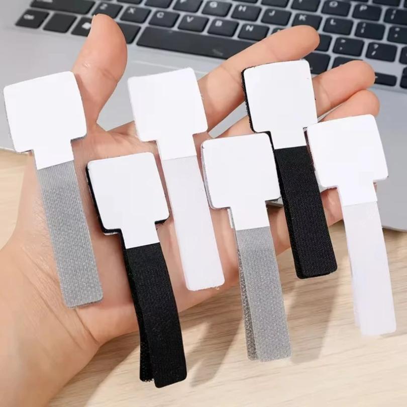 Reusable Cable Organizer Self Adhesive Cord Rope Holders Desk Wire Winder Cable Tie Organizer Cord Protection Straps