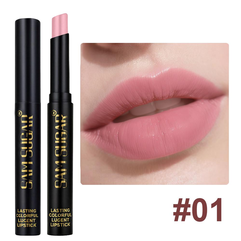 Διαμαντένιο μαργαριταρένιο κραγιόν αδιάβροχο μακράς διαρκείας αντικολλητικό Κύπελλο ματ βελούδινο λαμπερό κραγιόν Κόκκινο σέξι χειλιών καλλυντικά μακιγιάζ