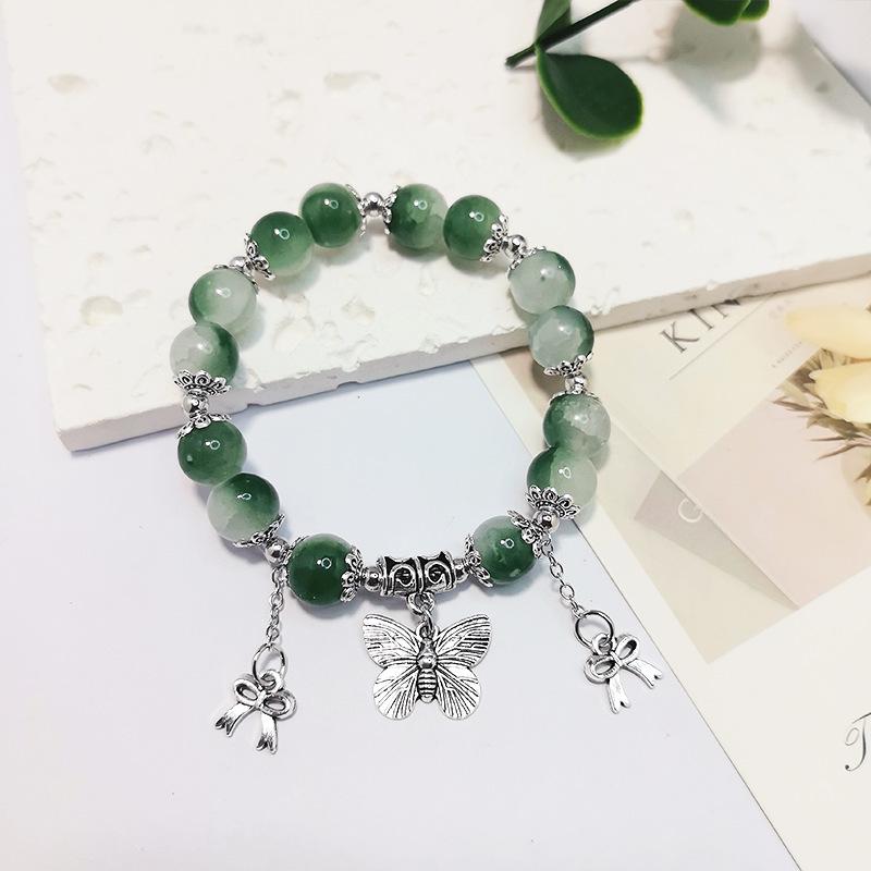 Bracelet Papillon en Encre de Bambou Polyvalent - Style Unisexe, Cadeau d'Anniversaire Parfait pour les Couples et les Étudiants