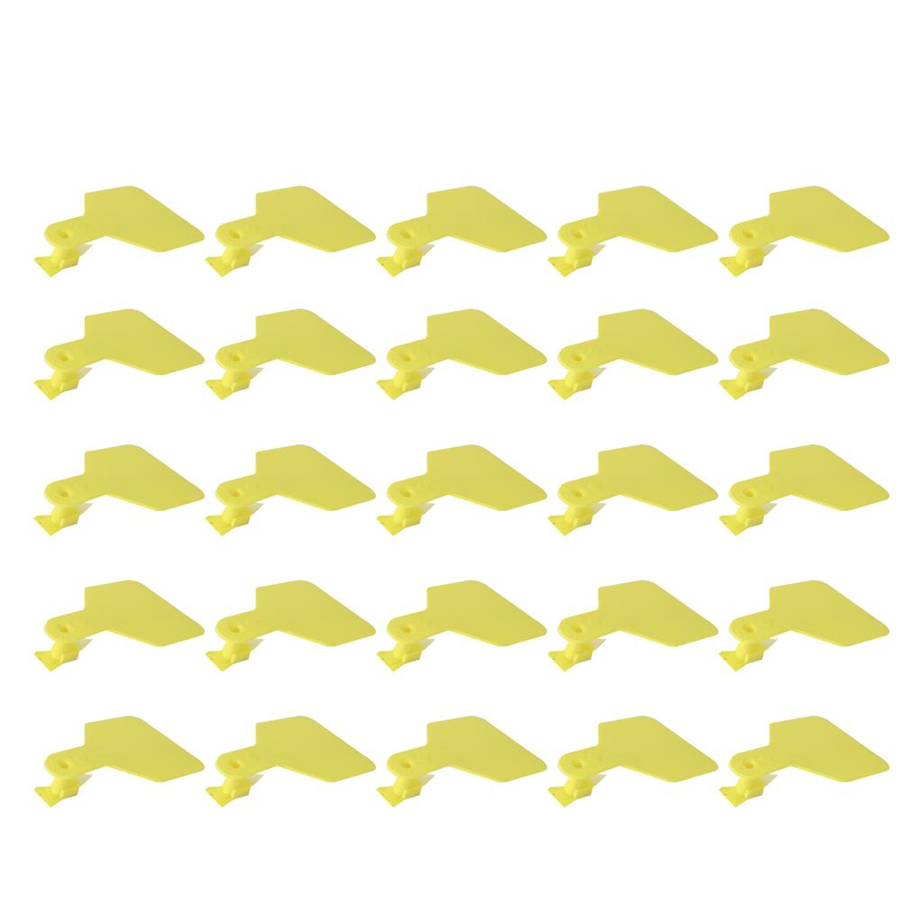 25 STÜCKE Vieh Kuh Rinder Blank OnePiece Ohrmarke Zeichen ohne Wort Bauernhof Tier Identifikation