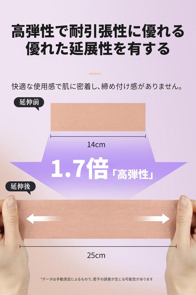 Taping, 2 rolls, 5cm, Kinesio Tape, Taping Tape, Muscle Support,