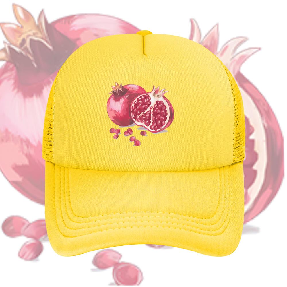 Fresh pomegranate fruit juicy seeds ripe Baseball Cap Anime Graphic Hats Adult Unisex Women Sports Outdoor