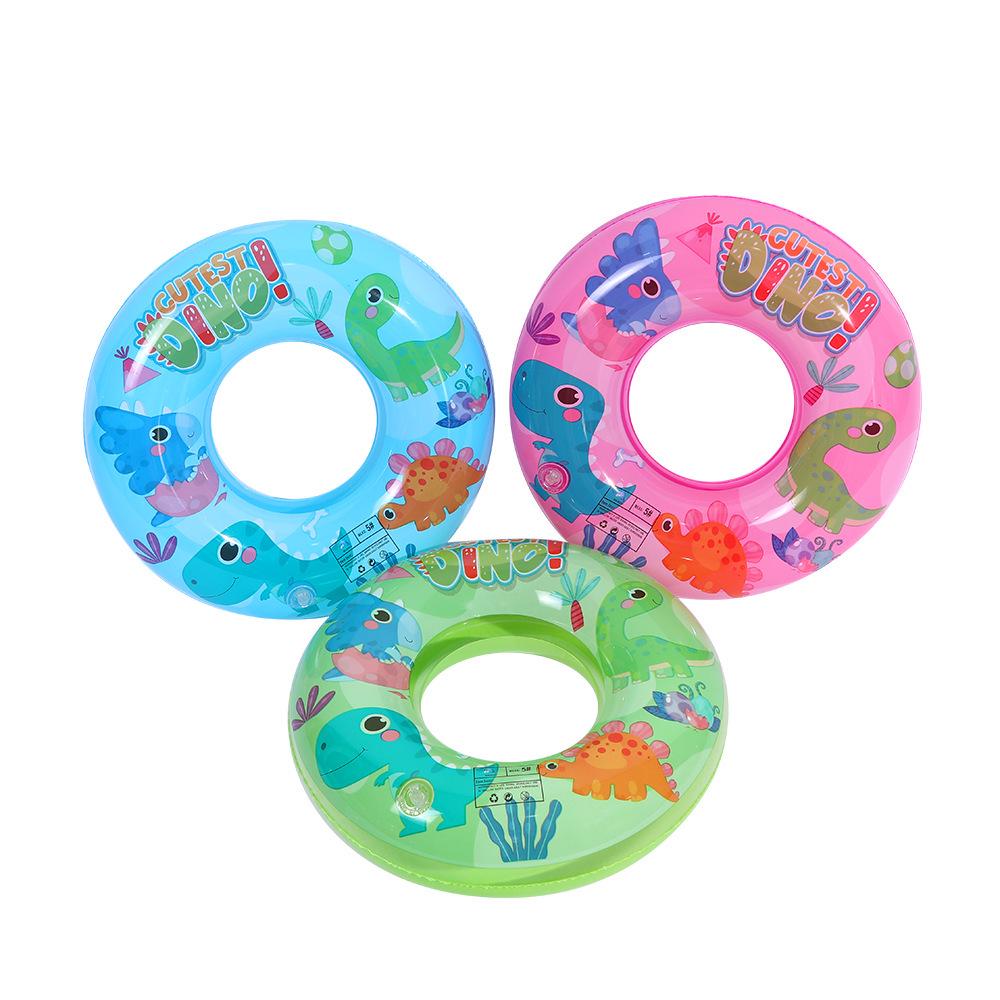 Cartoon Anti-Rollover Thickened PVC Underarm Swimming Ring for Kids - Eco-Friendly and Safe Lifebuoy
