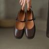 Shoes retro square head low heel single shoes women's new women's shoes Mary Jane shoes