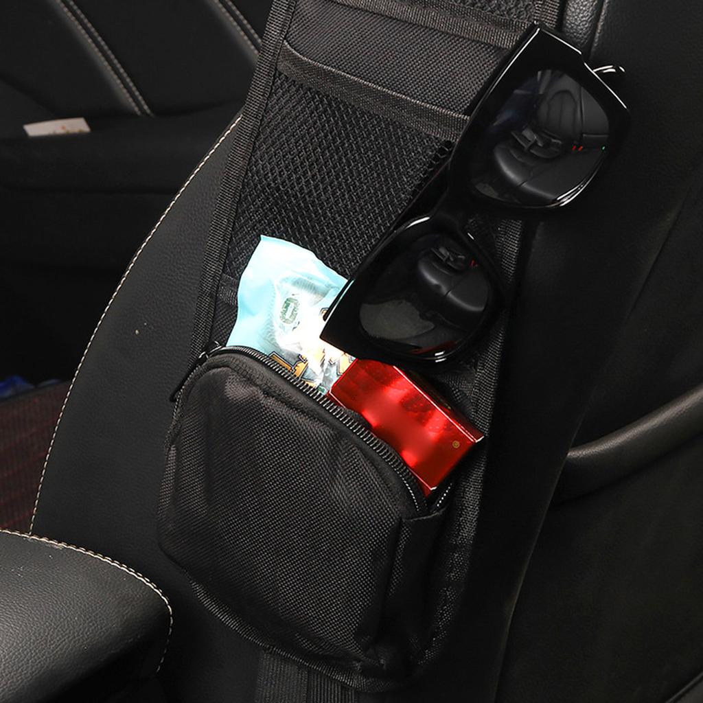Universal Car Seat Side Organizer Multi-Pocket Automotive Front Seat Organizer for Cars SUV & Truck