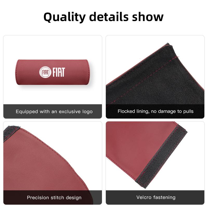 PU Leather Roof Handle Anti-scratch Protector Case For Fiat Abarth 500 Tipo FR Panda Argo Freemont Viaggio Bravo Punto Doblo