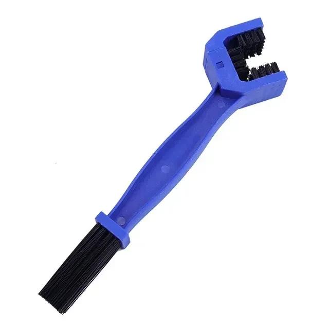 New Bike Chain Cleaner Bicycle Motorcycle Chain Cleaning Brush Dual Heads Cycling Cleaning Kit Chain Maintenance Clean Dirt Tool