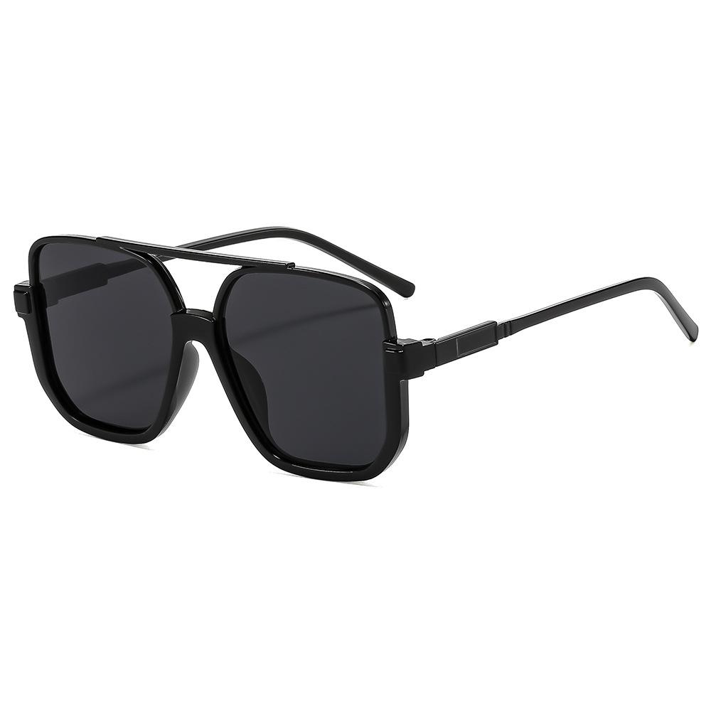 JYL TS Pilot Sunglasses Unisex UV Protection Double Bridge Tea Lens QZ1051-1383 A-6849 дикая орхидея