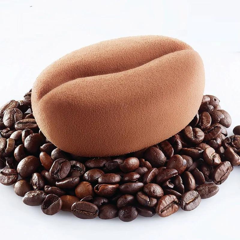 6 Cavities 3D Coffee Bean Silicone Ice Cube Mold Beans Mould Candy Fondant Mousse Cake Milk Chocolate Dessert Soap Wax Molds