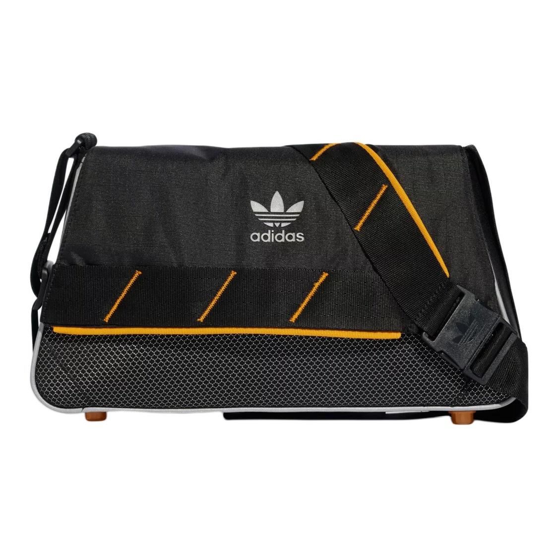 Adidas Originals Recycled Polyester Shoulder Bag Unisex Black One Size чёрный