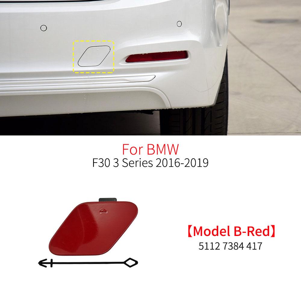 For BMW F30 Car Rear Bumper Tow Hook Cover Cap Black White For BMW 3 Series 318 320 323 330 335 51127312748 51127384417