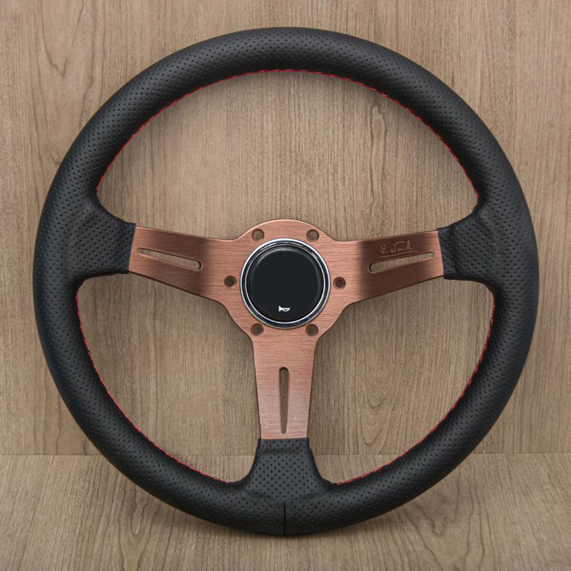 Universal 13inch JDM Rally Racing Steering Wheel Drifting Sport Steering Wheel Red Stitching