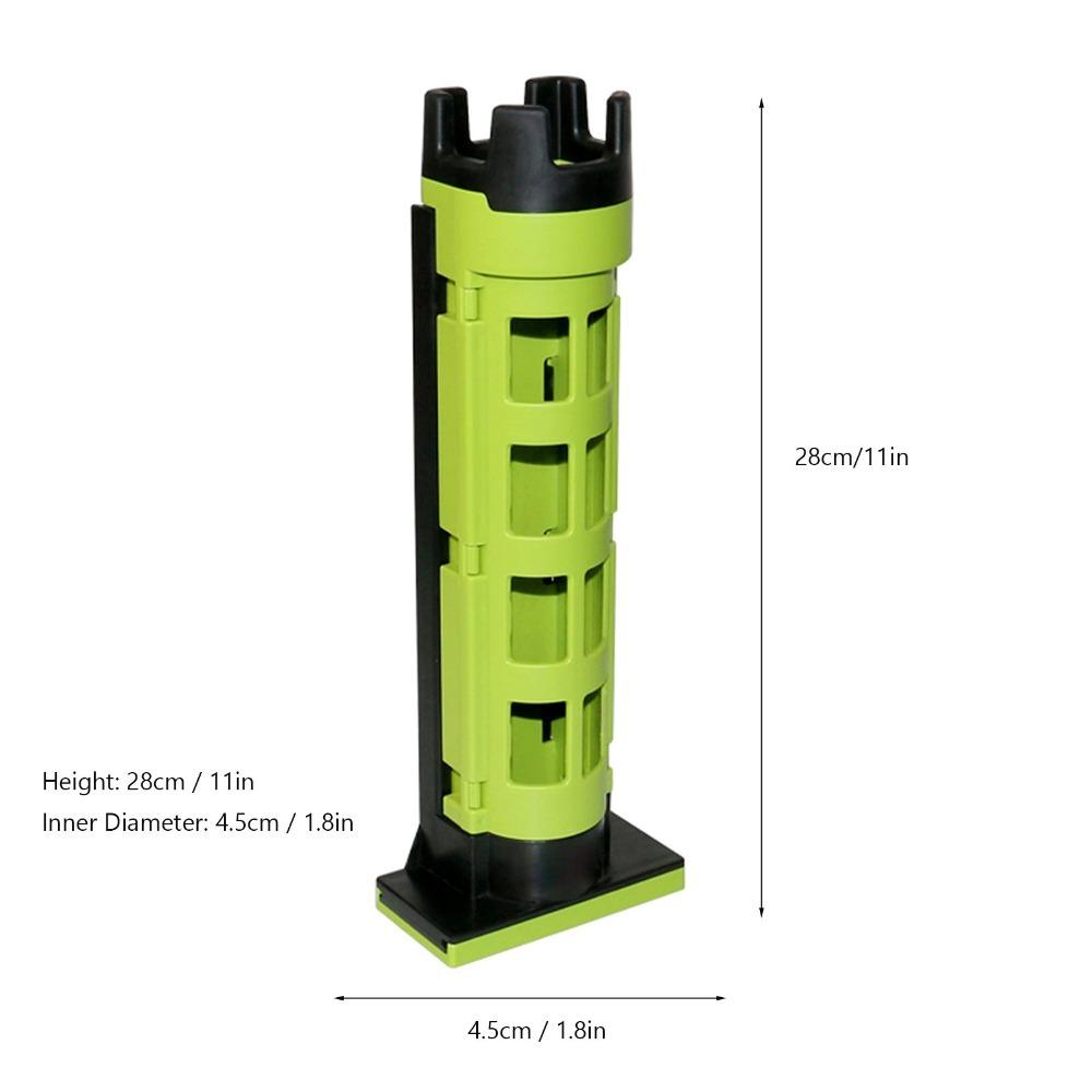 28*4.5cm Fishing Rod Stand Adjustable Height Fishing Pole Storage Stand  Fishing Pole Storage зелёный