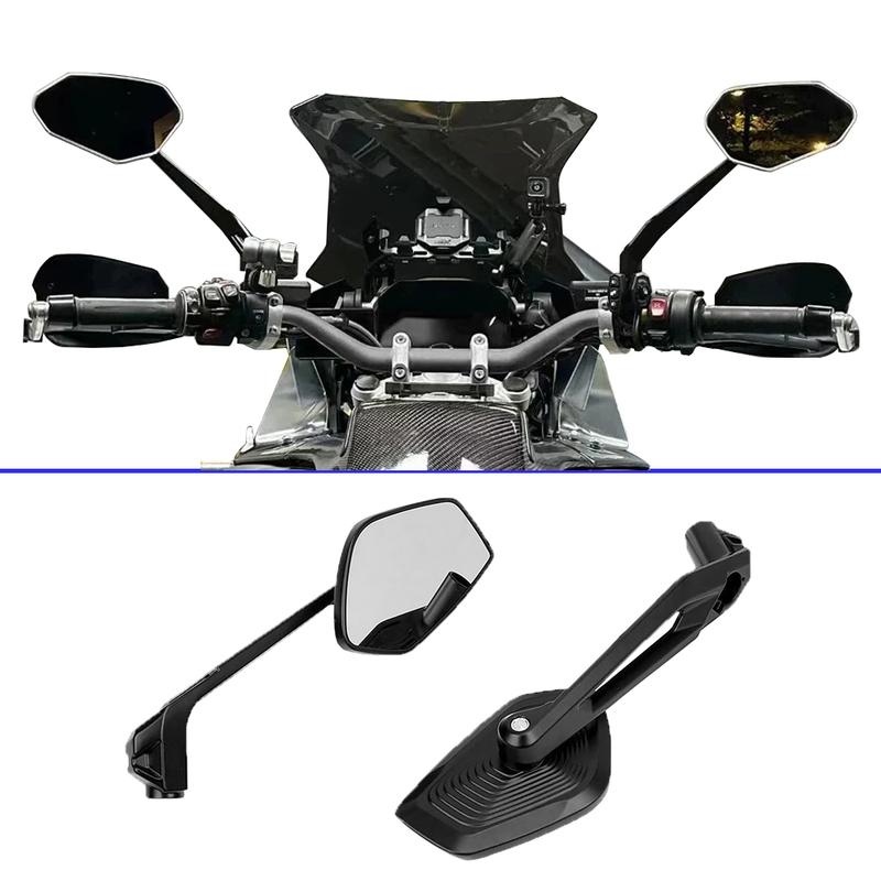 2Pcs Black Motorcycle Rearview Mirror Replacement Part For Side Rearview Mirror For S1000R 2016 BMW 1250ADV 2013 Motorcycle Part
