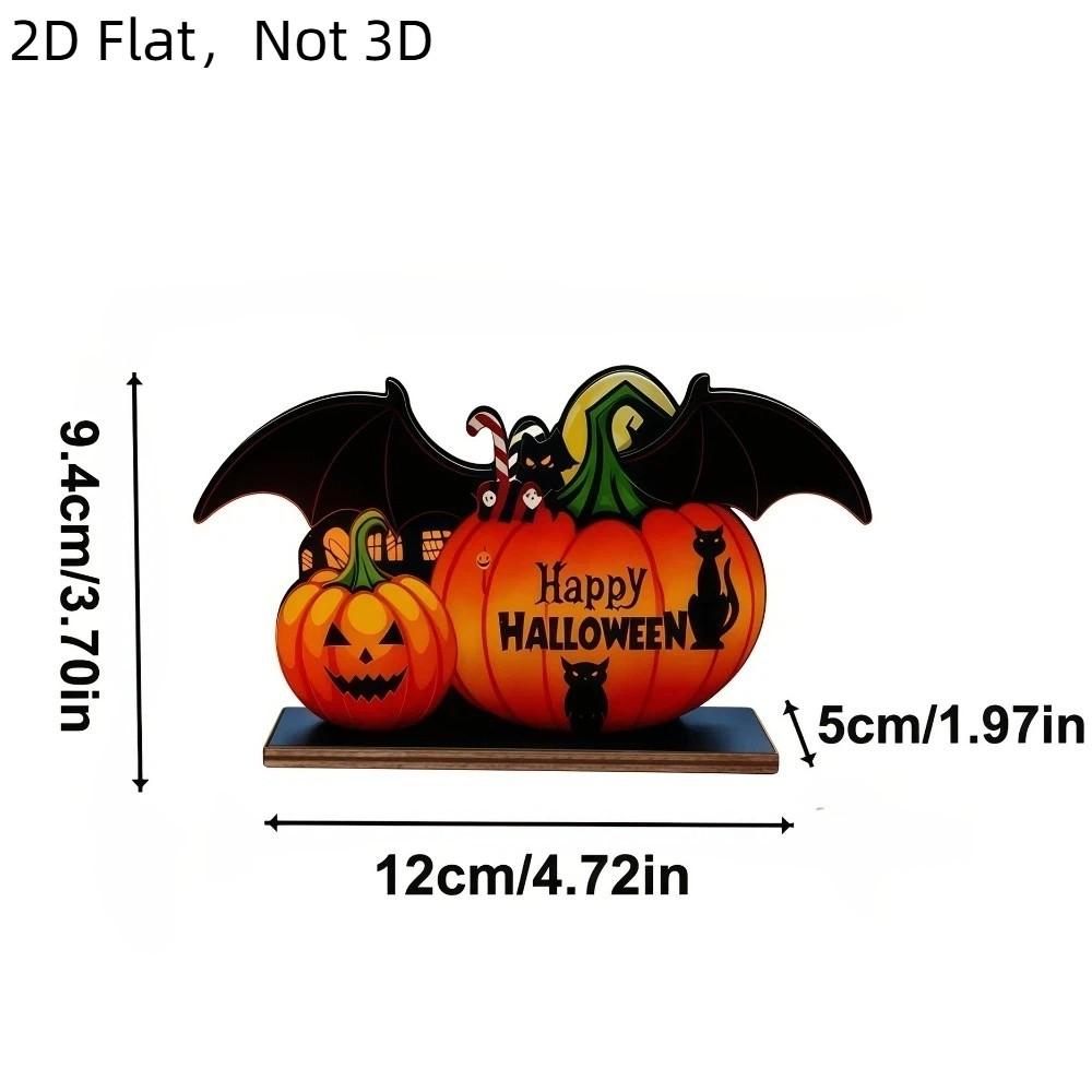 Multi-Color Wooden Napkin Holder Wood 2D Flat Tissue Holder Tabletop Decoration Halloween Party