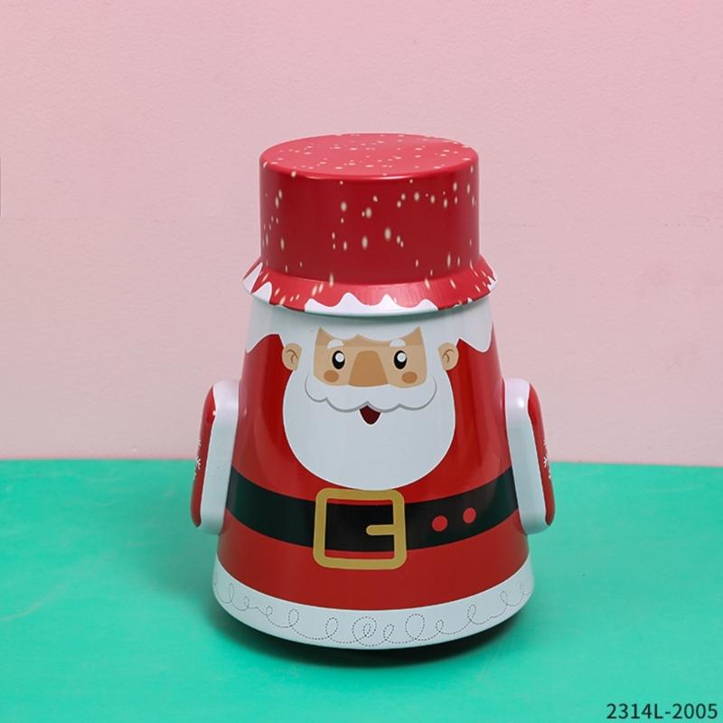 Christmas Cookie Tins with Lid Festive Cookie Tins for Gift Giving & Holiday Treats Metal Container for Cookie Food