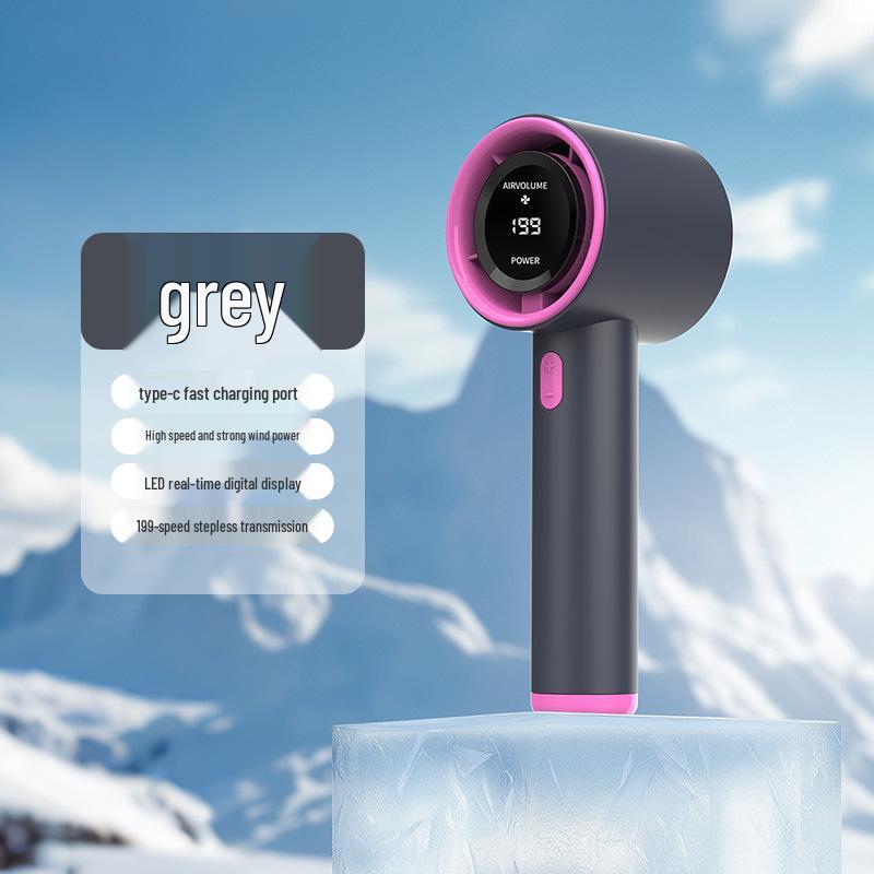 2026 Southeast Asia High-Speed Portable Handheld Mini Fan with USB Charging & Digital Display See Details