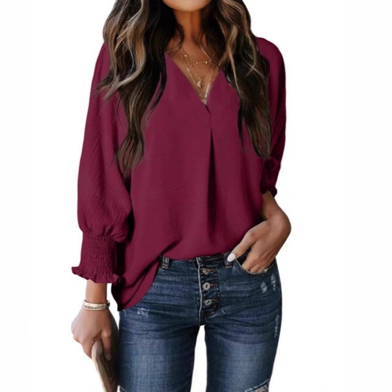 Herbst/Winter Damen Casual Langarm Lockeres Hemd Top Hoodie T-Shirt