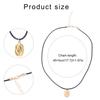 Elegant Irregular Pendant Necklace Adjustable Length Choker Stainless Steel Clavicle Chain Jewelry for Women and Girls