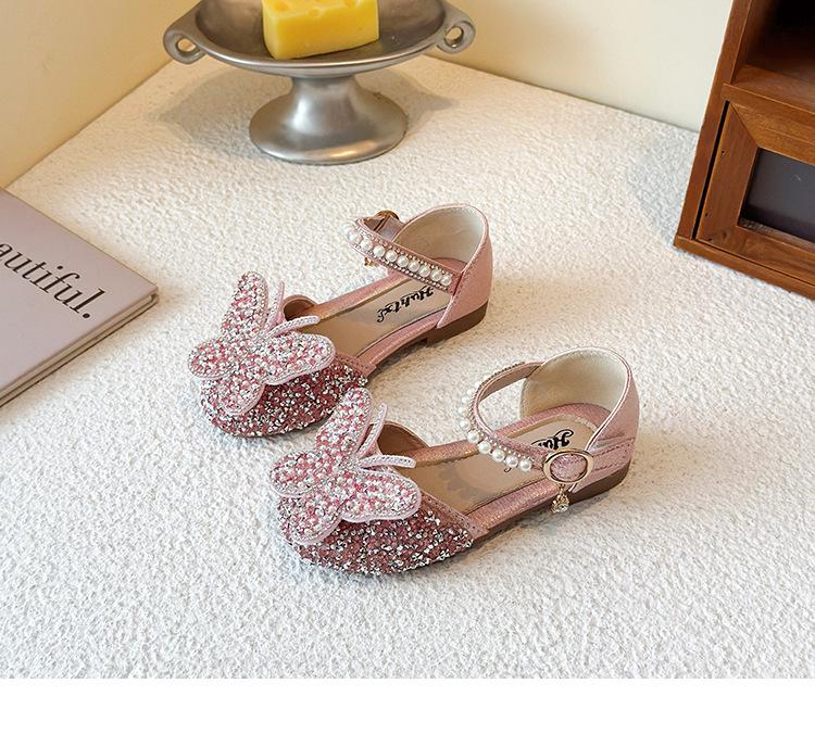 Girls' Princess Diamond Leather Dance Shoes - 2026 Spring/Summer/Autumn New Style for Baby and Lady.