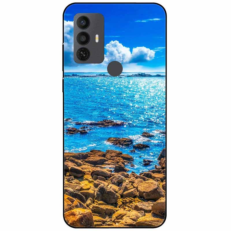 Phone Cover For TCL 30 SE Cases 305 306 Silicone Lovely Black Bumper Soft TPU Coque for TCL 305 Funda for TCL 305 30SE Protector TCL 305