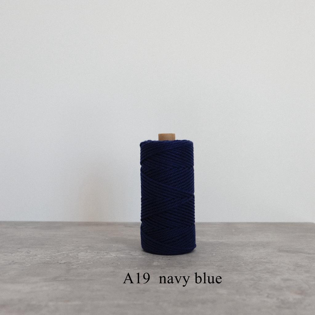 42 Colors 3mm 3-Ply Cotton Cord Pure Cotton 3 Strands Rope Home Tapestry Kids Handmade DIY Macrame Cord