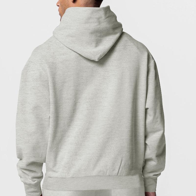 Sweat à capuche unicolore pour homme pour l'automne et l'hiver Doublé polaire pour la chaleur et le confort Hoodie à manches longues pour homme