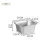 ZISIZ Stainless Steel Square Perforated Draining Basin