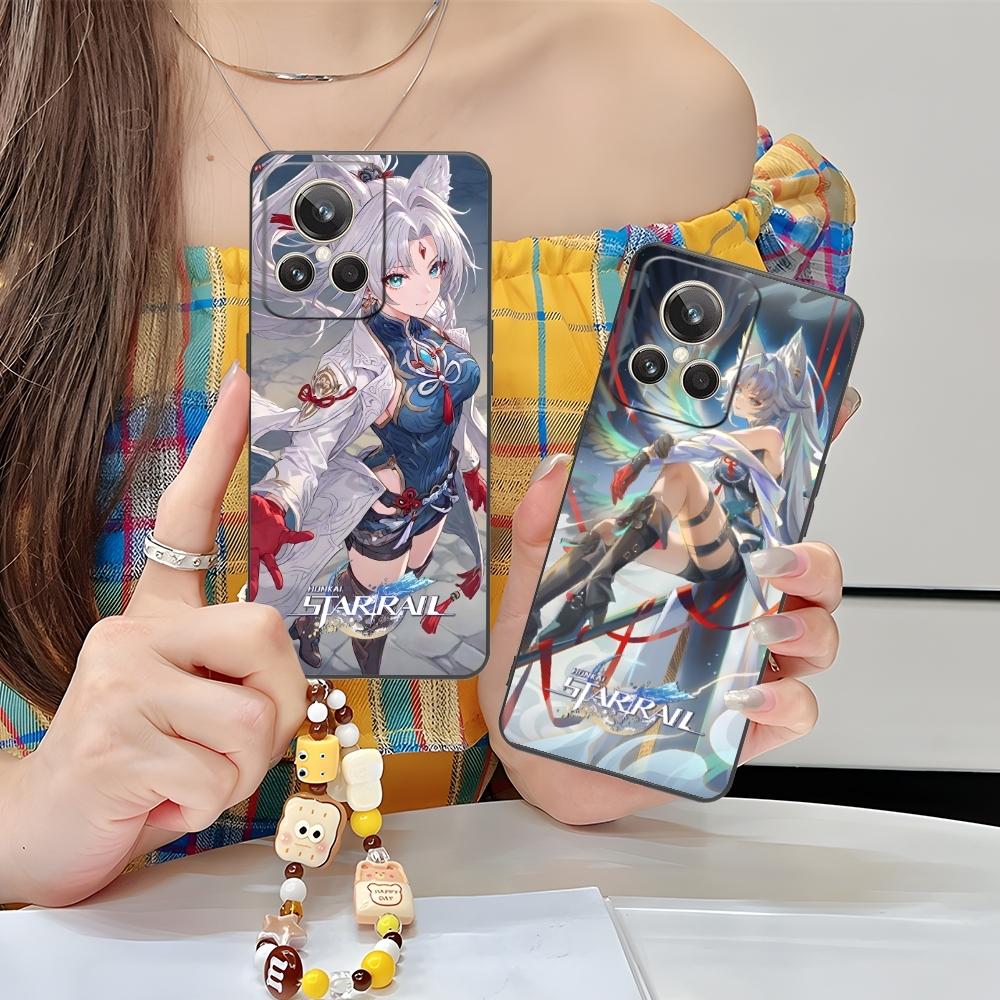 Honkai Star Rail Feixiao Mobile Cell Phone Case for Realme GT 2 9i 8i 7i Pro X50 X2 C35 C21 C20 C11 C3 Black Phone Cover Shell