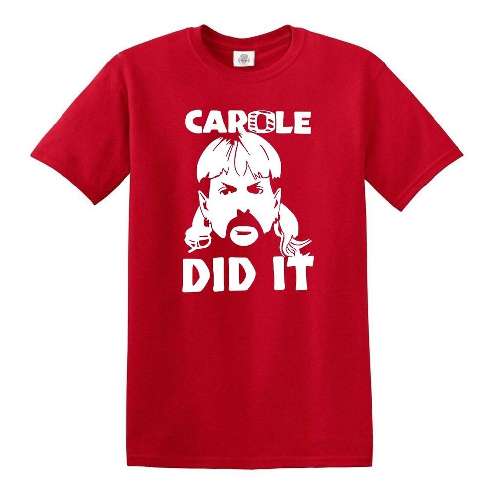 Carole baskin did it tshirt funny joe exotic the tiger king cat rescue show tee 2XL