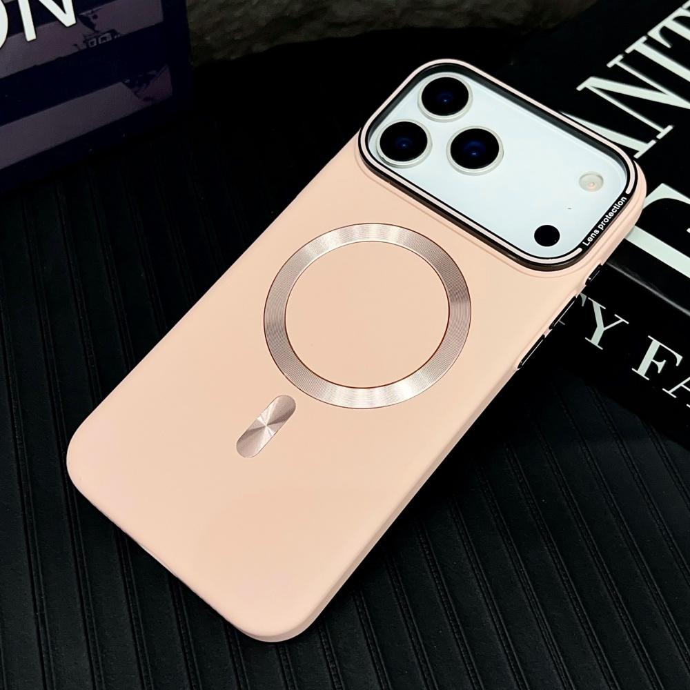 Luxury For Magsafe Solid Color Matte Magnetic Wireless Charge Case For iPhone 17 15 14 13 11 12 16 Pro Max Hard Bumper Cover
