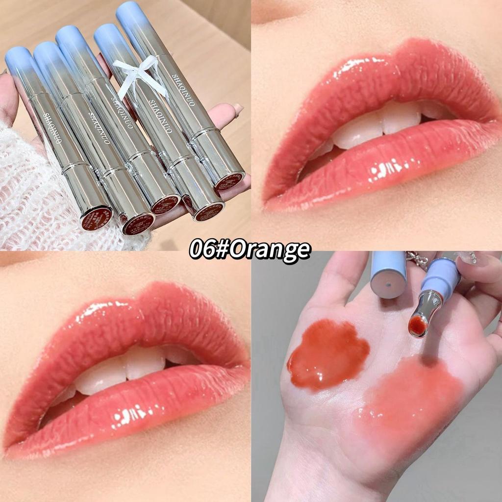 Lip Gloss SHAQINUO Moisturizing Mirror Lip Long-lasting Color Lipstick