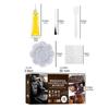 Advanced Leather Color Restorer Cream Set With Conditioning Repair For Car Interior Surfaces Sofa, Jacket