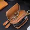 Leather Car Key Fob Case Cover Keychain Zipper Bag Protector Double Layer Pouch