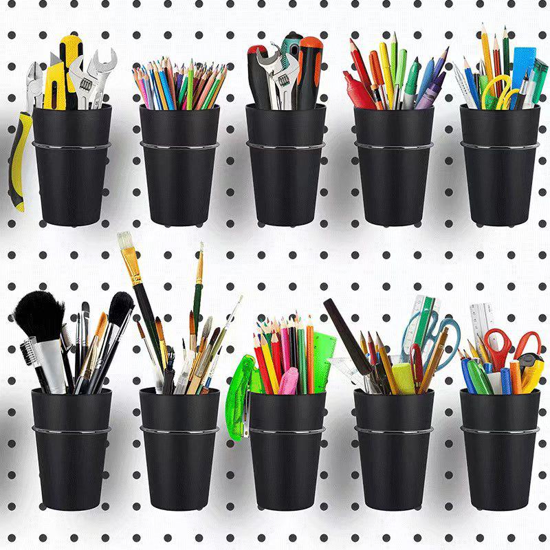 1 Set Pegboard Cup Holder Accessories For Craft Room Hook Baskets Ribbon Organizer Screw Tool For Organizing Accessories Tools
