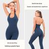 New Women's Slim Fit Quick-Dry Yoga Jumpsuit - Spring/Summer Sports Sweat-Wicking Fitness Set